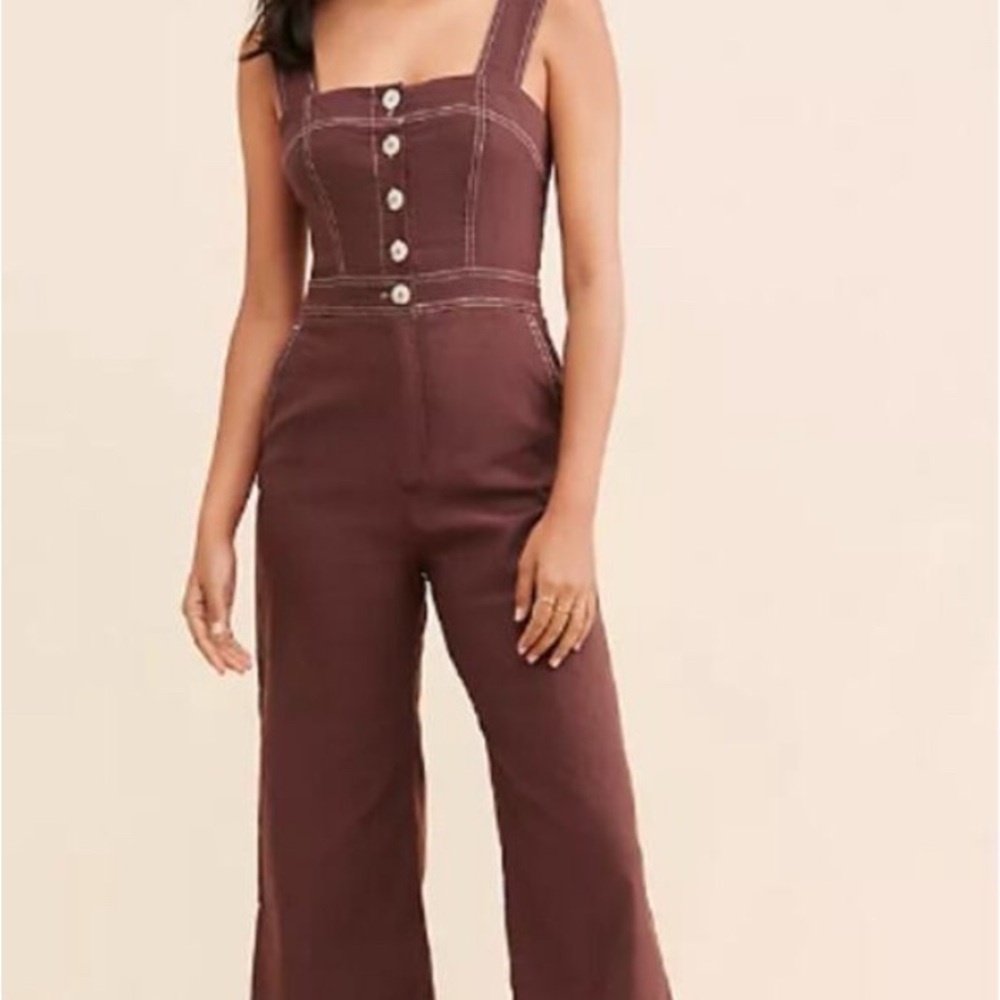 Maeve by Anthro Colette brown Jumpsuit